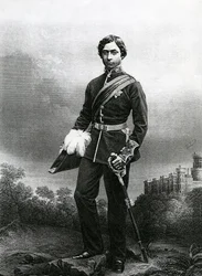 Albert Edward, Prince of Wales, graveret af D.J. Pund fra et fotografi, fra 