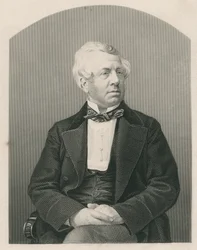 George William Frederick Howard, graveret af D.J. Pund fra et fotografi, fra 