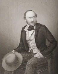 H.R.H. Prins Albert (1819-61) Prinsgemale af Storbritannien og Irland, graveret af D.J. Pund fra et fotografi, fra 
