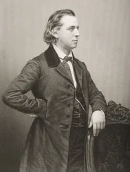 Henry Ward Beecher (1813-1887) graveret af D.J. Pund fra et fotografi, fra 