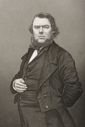 Hugh Stowell Brown (1823-86) graveret af D.J. Pound efter et fotografi, fra "The Drawing-Room of Eminent Personages, Volume 2", udgivet i London, 1860.