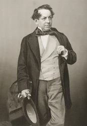 John Baldwin Buckstone (1802-79) graveret af D.J. Pund fra et fotografi, fra 