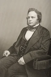 John Bright (1811-89) graveret af D.J. Pund fra et fotografi, fra 