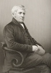 Joseph Sturge (1793-1859) graveret af D.J. Pound efter et fotografi, fra "The Drawing-Room of Eminent Personages, Volume 2", udgivet i London, 1860.