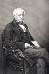 Sir Fitzroy Kelly (1796-1880) graveret af D.J. Pund fra et fotografi, fra 