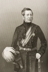 Sir John Fox Burgoyne (1782-1871) graveret af D.J. Pund fra et fotografi, fra 