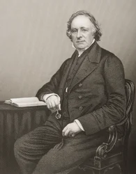 Thomas Binney (1798-1874) graveret af D.J. Pund fra et fotografi, fra 