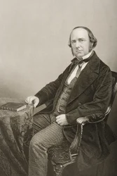 Thomas Wright (1810-77) graveret af D.J. Pund fra et fotografi, fra 