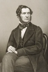 William Ewart Gladstone (1809-98) graveret af D.J. Pund fra et fotografi, fra 