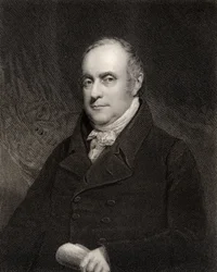 Sir Benjamin Hobhouse, 1st Baronet, graveret af John Cochran (fl.1821-65), fra 