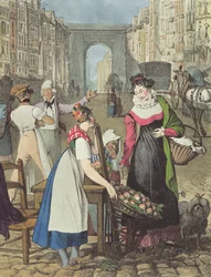 Den lille frugtsælger, 1822