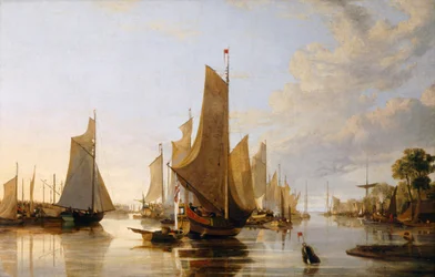 The Yarmouth Water Frolic, ca. 1821 (olie på lærred)