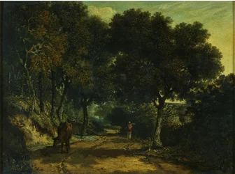En skyggefuld landevej