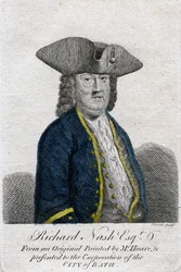 Richard Beau Nash, britisk dandy, 1700-tallet.