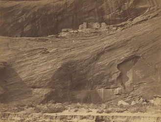 Ruiner af klippeboliger, Canyon de Chelly,1889 (foto)
