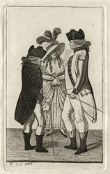 Kaptajn Page; Kaptajn Vicars; med en beundrer af John Kay