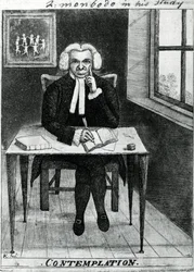 Kontemplation - Lord Monboddo i hans studie, 1784