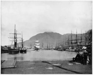 Cape Town, Sydafrika, slutningen af det 19. århundrede.