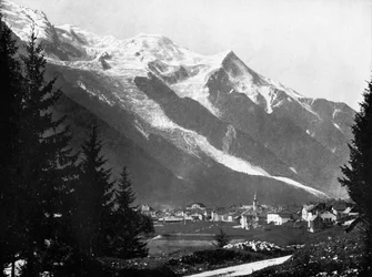 Mont Blanc fra Schweiz, 1893.