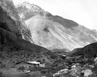 Pass of Uspallata, Andesbjergene, Sydamerika, 1893.