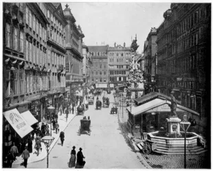 The Graben, Wien, slutningen af det 19. århundrede