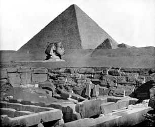 Pyramiderne og Sfinxen, Egypten, 1893.