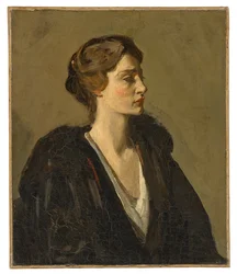 En dame i sort (Lady Gwendeline Spencer-Churchill)