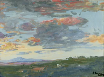 Aften, Tanger (olie på lærred)