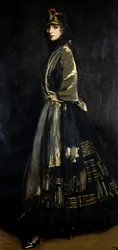 Hazel i sort og guld, 1916