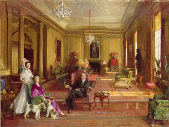 Lord Duveen af Millbank derhjemme