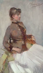 Portræt af en siddende dame, 1887