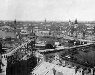 Stockholm, Sverige ca. 1890 (s/h-billede)