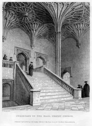 Trappe til Hall, Christ Church, Oxford University, 1833.
