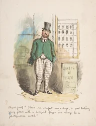 Tegneserieskitse, 1837-64.