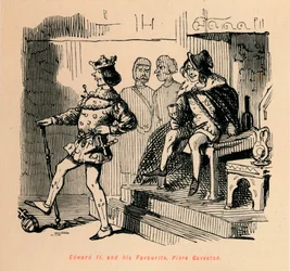 Edvard II. og hans favorit, Piers Gaveston, c1860, c1860