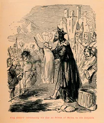 Kong Edward introducerer sin søn som prins af Wales for sine undersåtter, c1860, c1860
