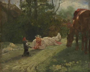 Den optrædende hund, ca. 1875