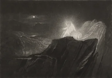 Englene vogter paradis om natten, ca. 1827 (mezzotint)