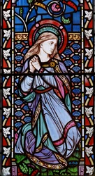 Lazaruss Sister, ca. 1861 (farvet glas)