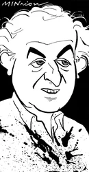 Ralph Steadman, karikatur af John Minnion