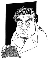 Tony Hancock, karikatur af John Minnion