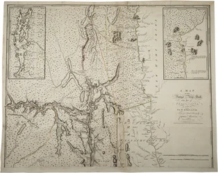 Et kort over provinsen New York med en del af Pennsylvania og New England, fra en faktisk undersøgelse af kaptajn Montrésor, ingeniør, 1775, 10. juni 1775