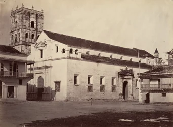 Tropisk landskab, katedral, Cartagena, 1871.