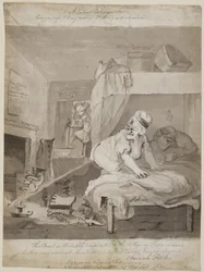 En patentslukker, der er en sikker og nem tilstand. Slukke et stearinlys, 1801 (pen, pensel og blæk på papir)