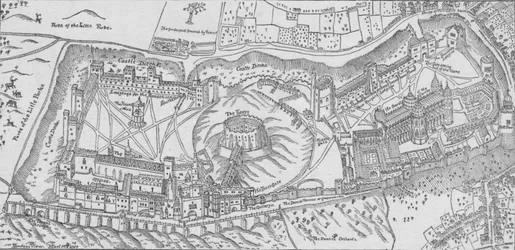Nordens udsigt over Windsor Castle, 1607. 1895