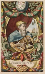 Portræt af Amerigo Vespucci, 1671