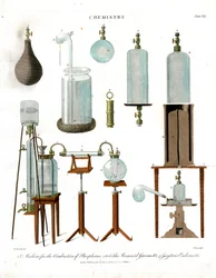 Kemiske laboratorieinstrumenter og gasometre