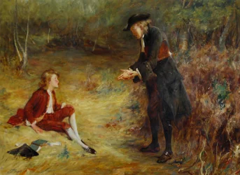 John Pettie - En prædiken i vejkanten