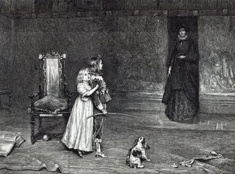 Grevinden af Derbys udseende i det gyldne rum, scene fra Scotts 