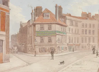 Northumberland Head Inn på hjørnet af Fort St. og Gun St., Spitalfields